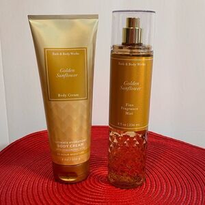 Bath & Body Works Golden Sunflower set of 2 NWT